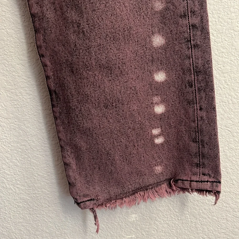 ARIES Acid Wash Batten Jeans in Rose-Pink, NEW, Size 32